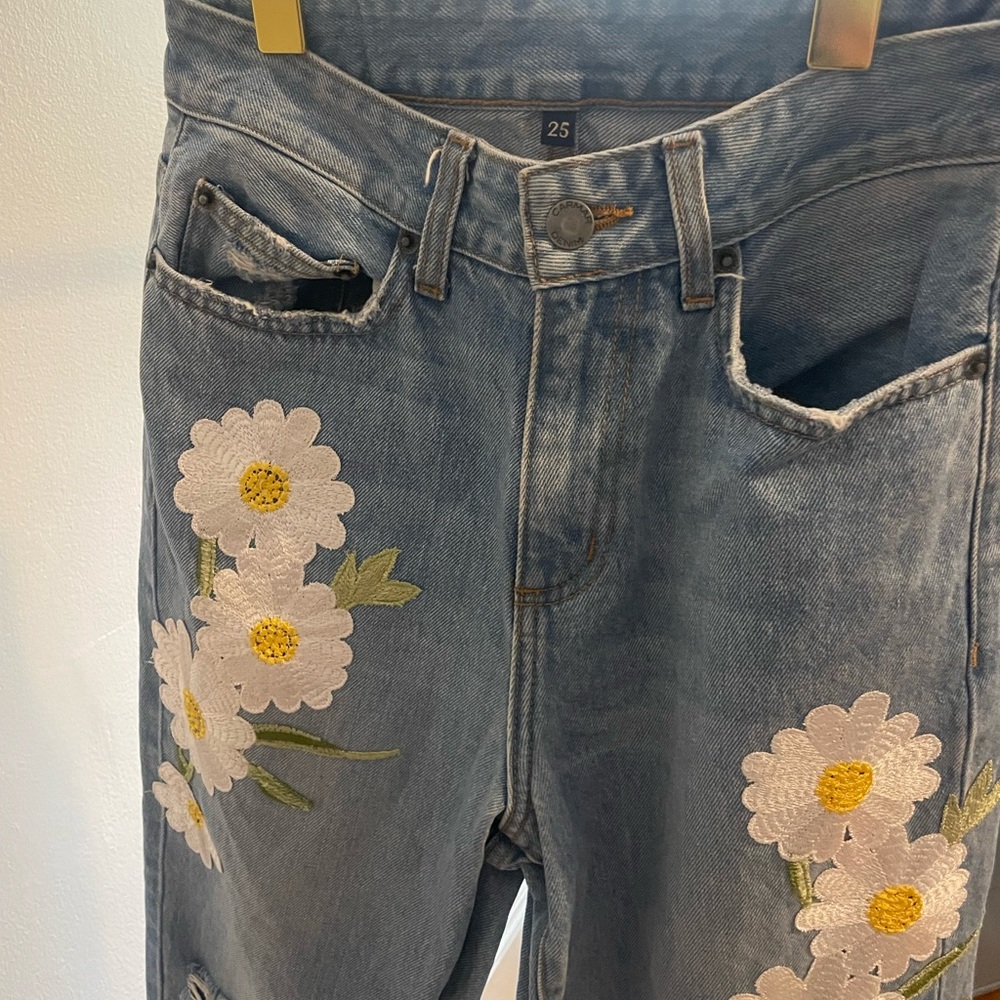 Carmar Floral Embroidered Women's Jeans